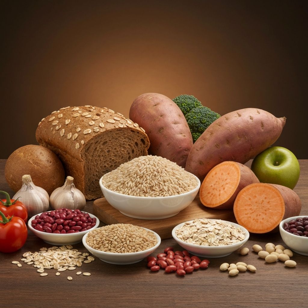 Kohlenhydratquellen - Getreide, Obst, Gemüse