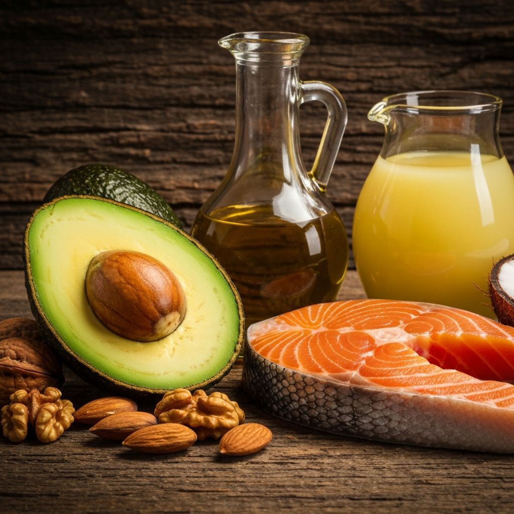 Gesunde Fettquellen - Avocado, Nüsse, Öl